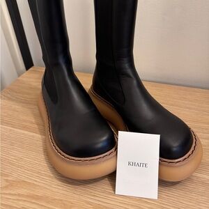 KHAITE - Bleecker Chunky Boots in Black